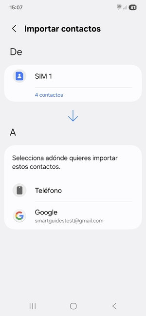 Seleccione  Google