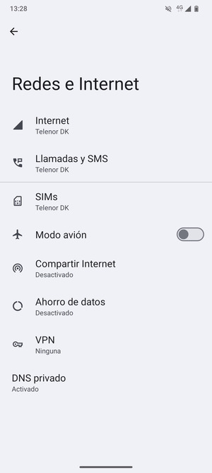 Seleccione Internet