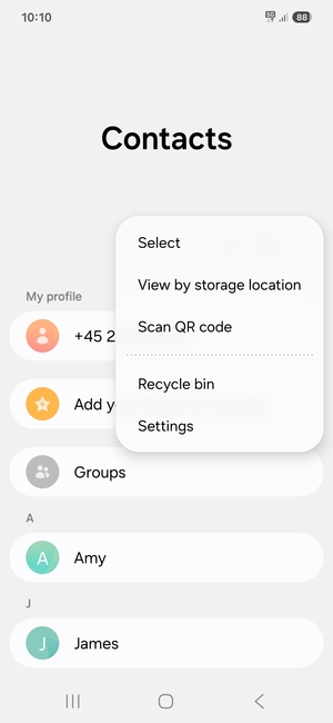 Select Settings