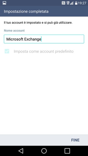 Scegli un nome per il tuo account e seleziona FINE