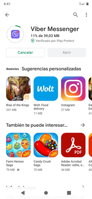 Espere a que el proceso de instalación finalice