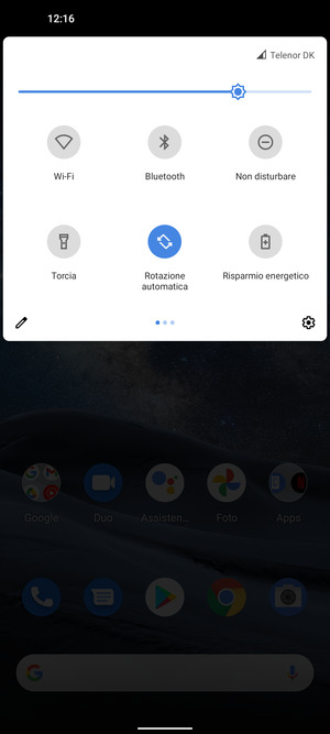 Regola la luminosità al livello desiderato