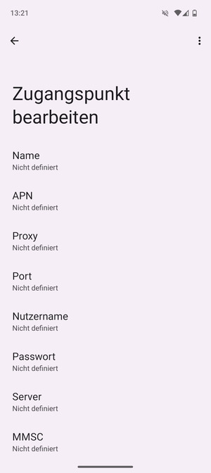 Geben Sie MMS-Informationen ein