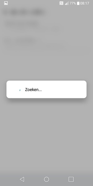 Wacht tot de zoekopdracht beëindigd is