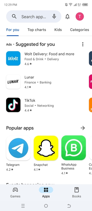 Select the Search bar