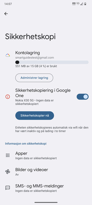 Velg Kontolagring