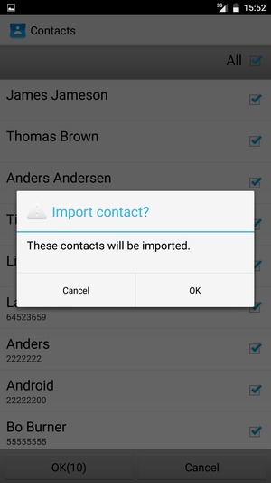 Select OK