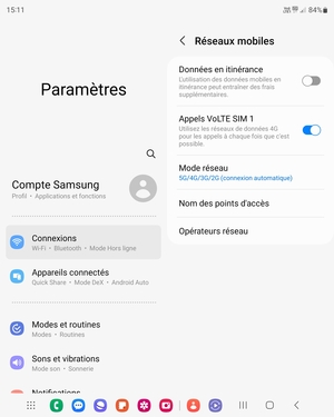 Sélectionnez Nom des points d'accès