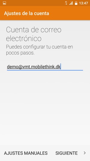Introduzca su Dirección de correo electrónico y seleccione SIGUIENTE