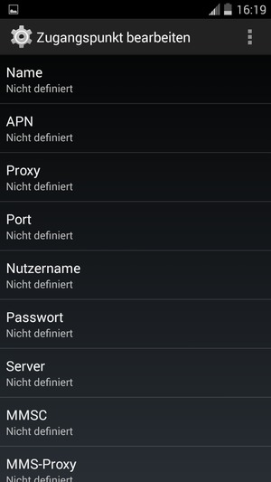 Geben Sie Internet-Informationen ein
