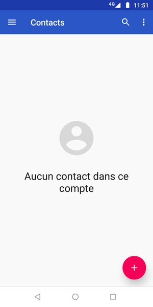 Sélectionnez le bouton du Menu