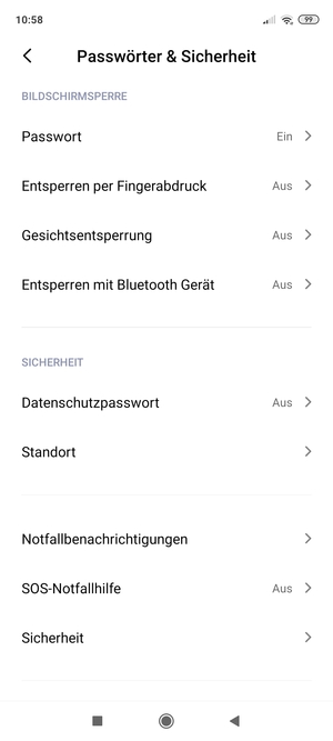 Ihr Handy ist jetzt mit einer Bildschirmsperre gesichert