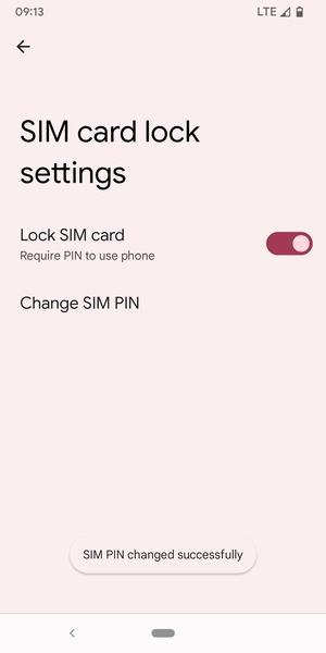 Your SIM PIN has been changed