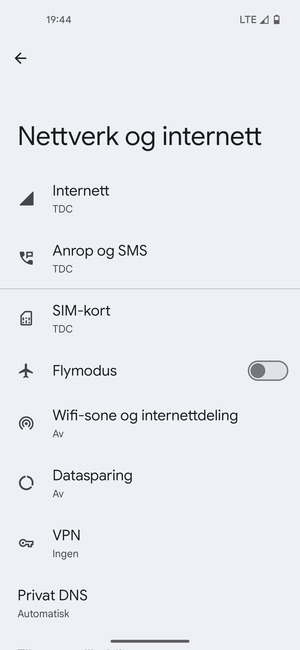 Velg SIM-kort