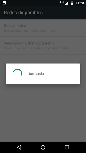 Espere a que la búsqueda termine