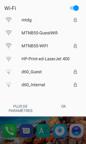Désactiver le Wi-Fi