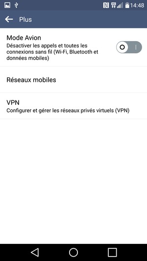 Sélectionnez Réseaux mobiles