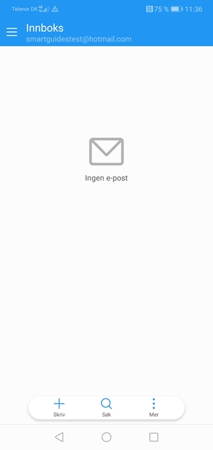 Hotmail er klar til bruk