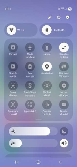Désactiver Wi-Fi et Bluetooth