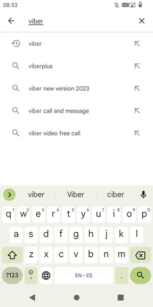 Enter the app name and select Search