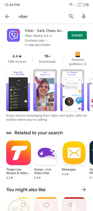 Select the app