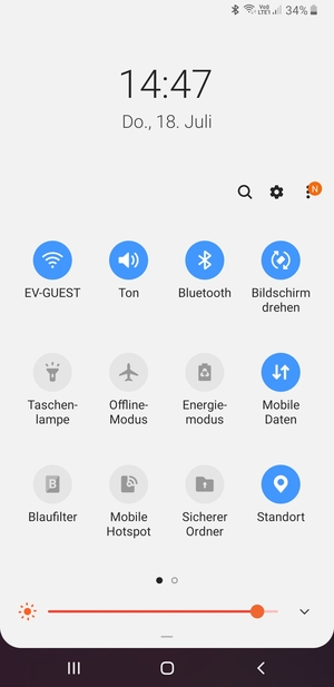 Schalten Sie WLAN und Bluetooth aus