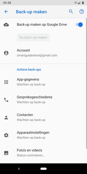 Selecteer Account