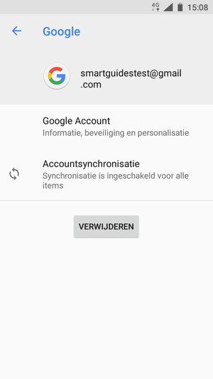 Selecteer Accountsynchronisatie