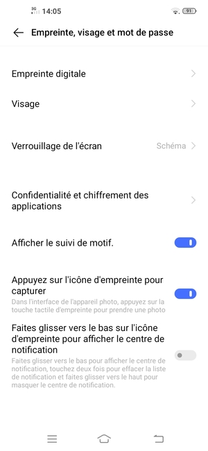 Votre téléphone est maintenant sécurisé par un écran de verrouillage