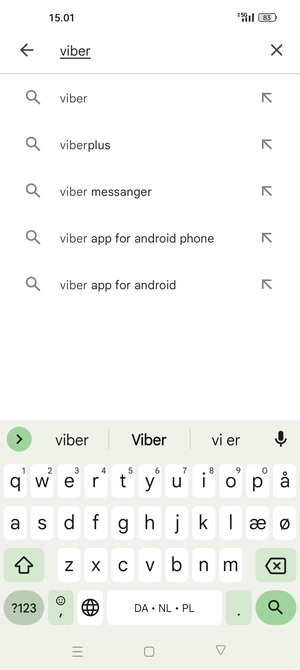 Enter the app name and select Search