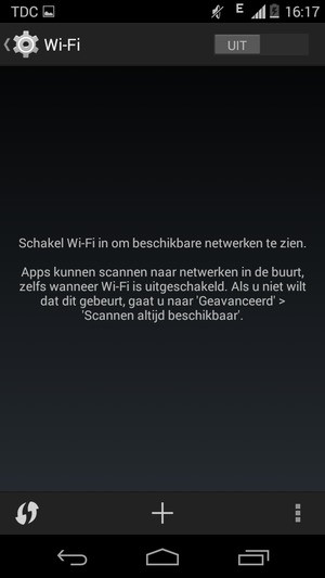 Schakel Wi-Fi in