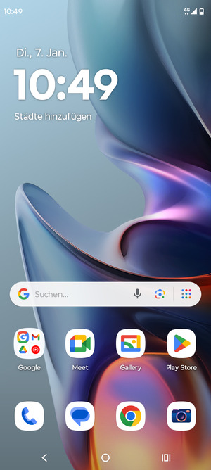 Streichen Sie nach oben