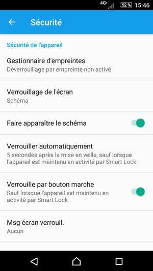 Votre téléphone est maintenant sécurisé par un écran de verrouillage