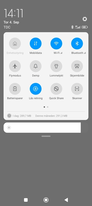 Slå av Wi-Fi og Bluetooth