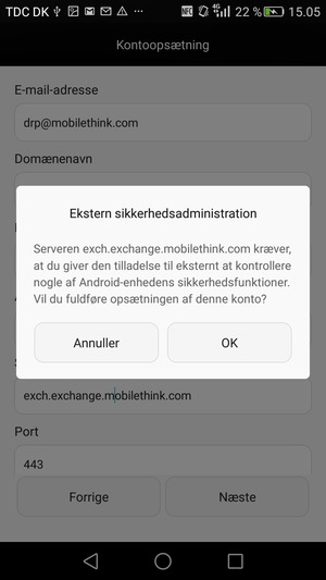 Vælg OK