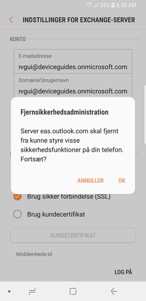 Vælg OK