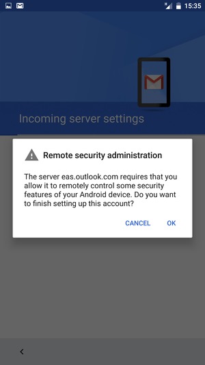 Select OK