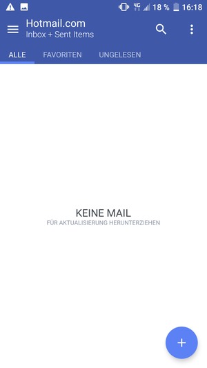 Ihr Hotmail Konto ist einsatzbereit