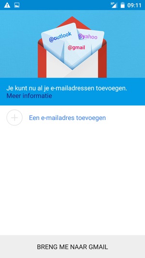 Selecteer Een e-mailadres toevoegen