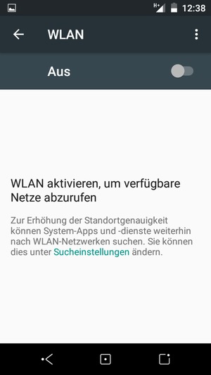 Schalten Sie WLAN ein