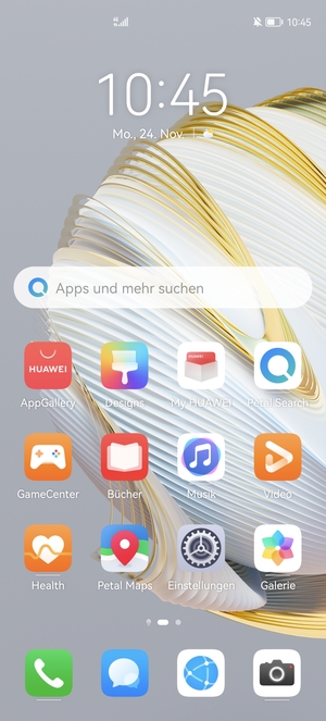 Wählen Sie Einstellungen