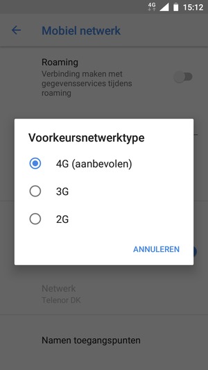 Selecteer uw voorkeursoptie