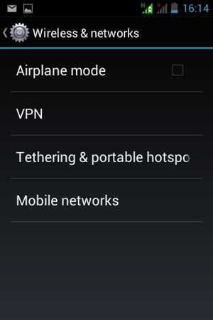 Select Tethering & portable hotspot