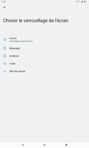 Sélectionnez Schéma