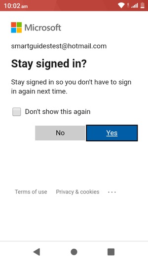 Select your preferred option
