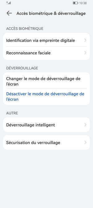Votre téléphone est maintenant sécurisé par un écran de verrouillage