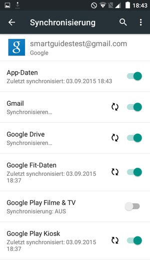 Ihre Kontakte von Google werden nun auf Ihr Handy synchronisiert