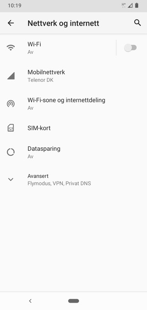 Velg Mobilnettverk