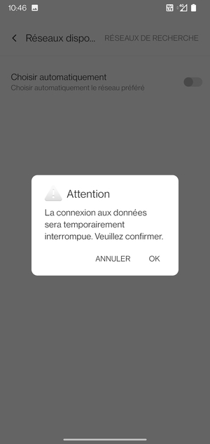 Sélectionnez OK