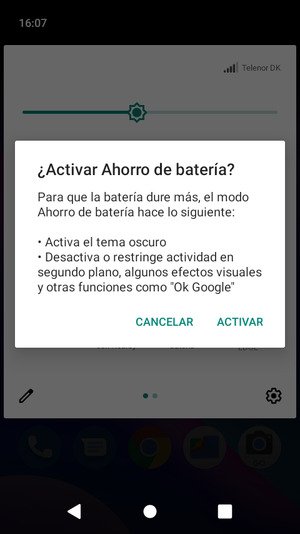 Seleccione ACTIVAR